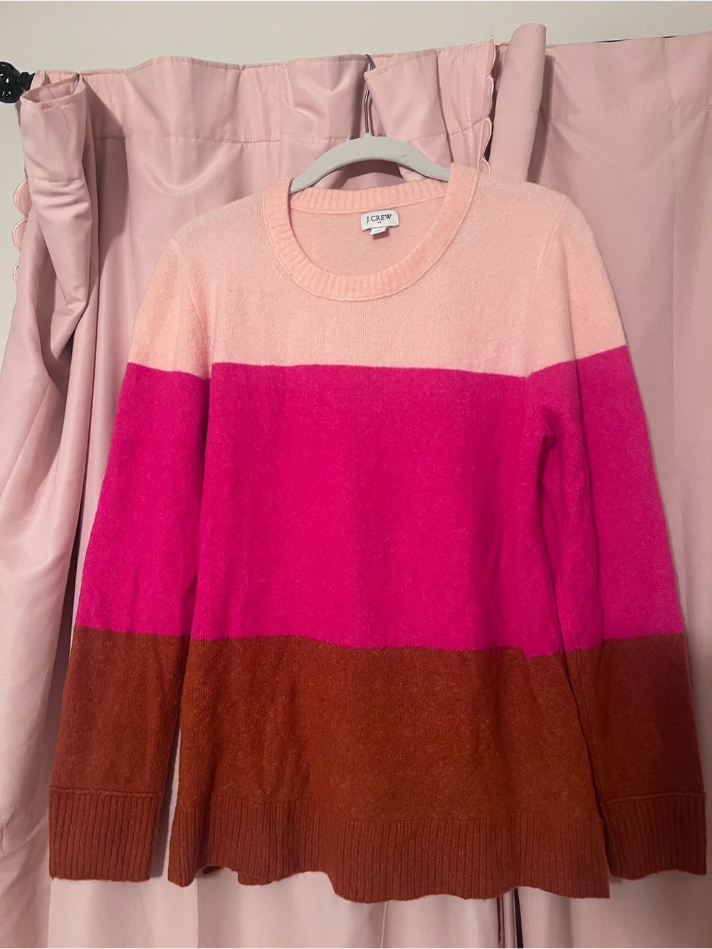 J. Crew Colorblock Crewneck Sweater